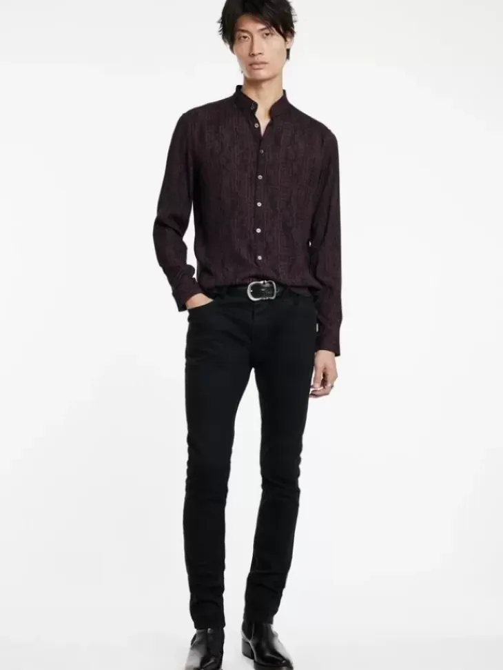 Shirts>John Varvatos DORA SHIRT DARKPLUM