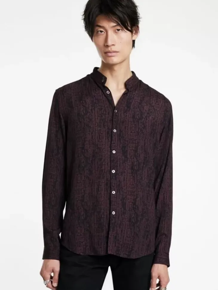 Shirts>John Varvatos DORA SHIRT DARKPLUM