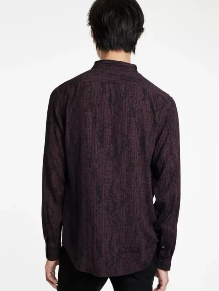 Shirts>John Varvatos DORA SHIRT DARKPLUM
