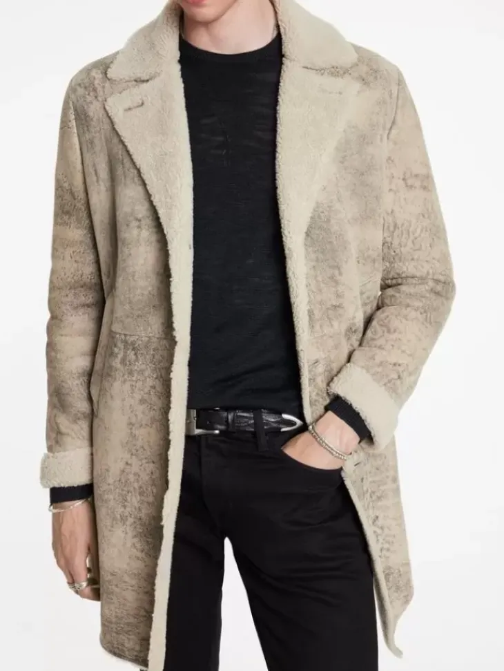 Coats And Jackets|Leather Jackets>John Varvatos DUNCAN COAT CORK