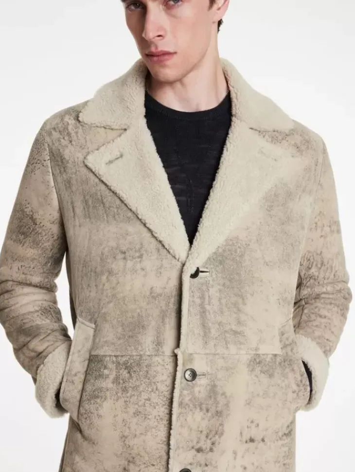 Coats And Jackets|Leather Jackets>John Varvatos DUNCAN COAT CORK