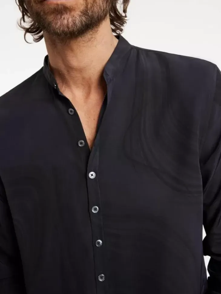 Tops>John Varvatos ESTILL SHIRT BLACKTINT
