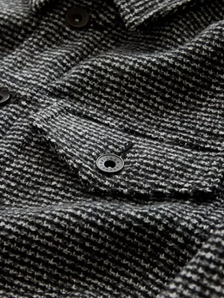 Coats And Jackets>John Varvatos EVANS JACKET BLACK/WHITE