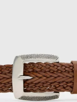 Belts|Leather Belts>John Varvatos FENNIMORE BELT BROWNSTONE
