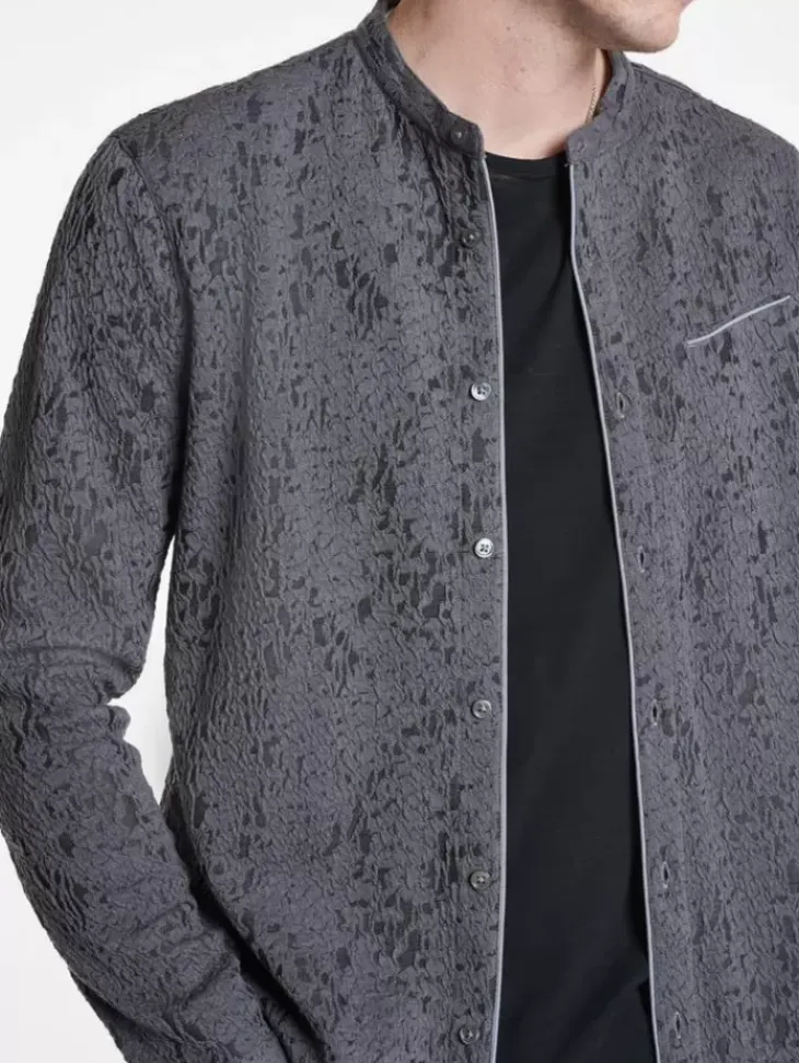 Tops>John Varvatos GLENN SHIRT GREYSTONE