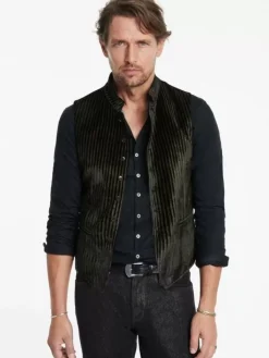 Suit Jackets>John Varvatos GLYNN VEST BLACK
