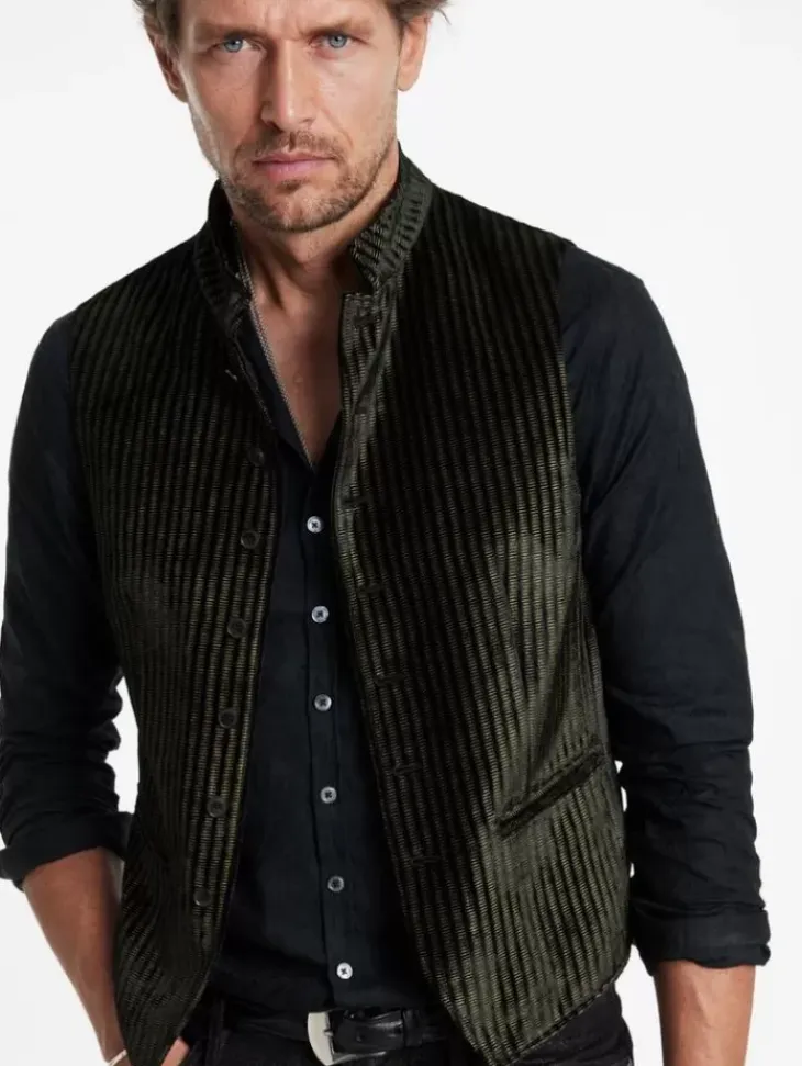 Suit Jackets>John Varvatos GLYNN VEST BLACK