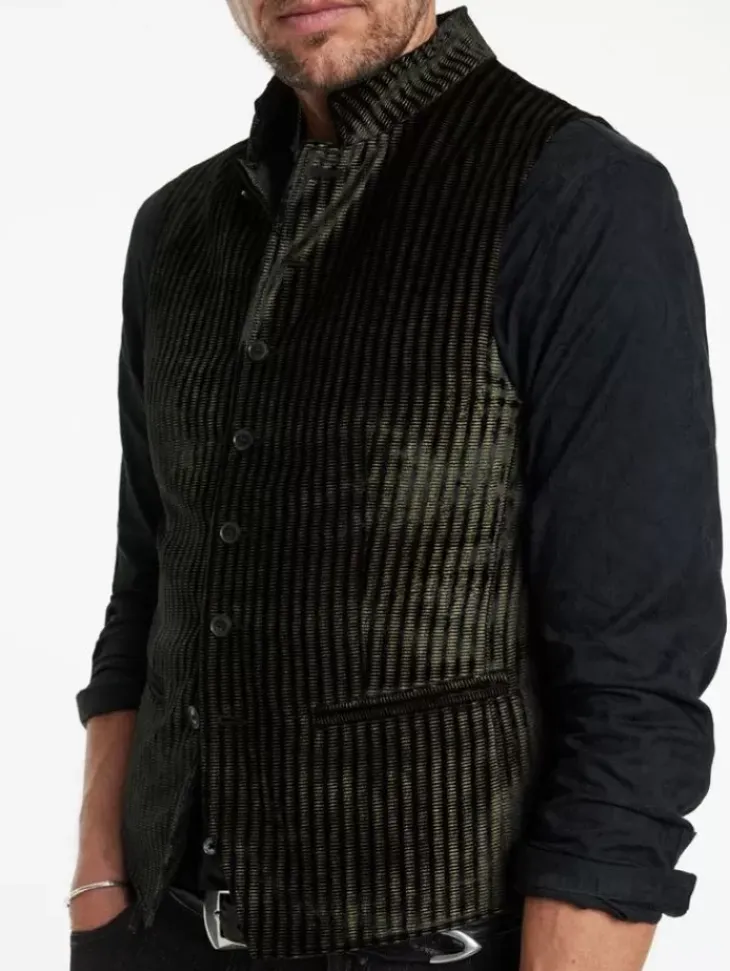 Suit Jackets>John Varvatos GLYNN VEST BLACK