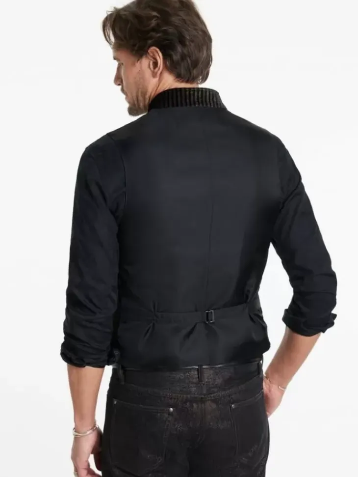 Suit Jackets>John Varvatos GLYNN VEST BLACK