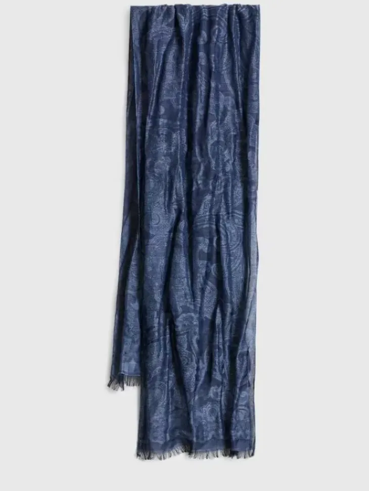 Scarves & Ties>John Varvatos GOWER SCARF COBALT