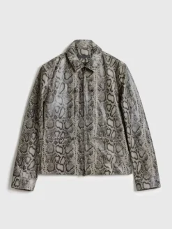 Coats And Jackets|Leather Jackets>John Varvatos GRYFFIN JACKET SMOKEDPEARLGREY