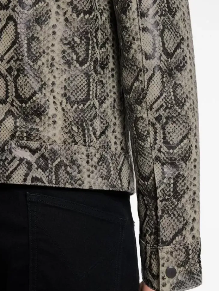 Coats And Jackets|Leather Jackets>John Varvatos GRYFFIN JACKET SMOKEDPEARLGREY