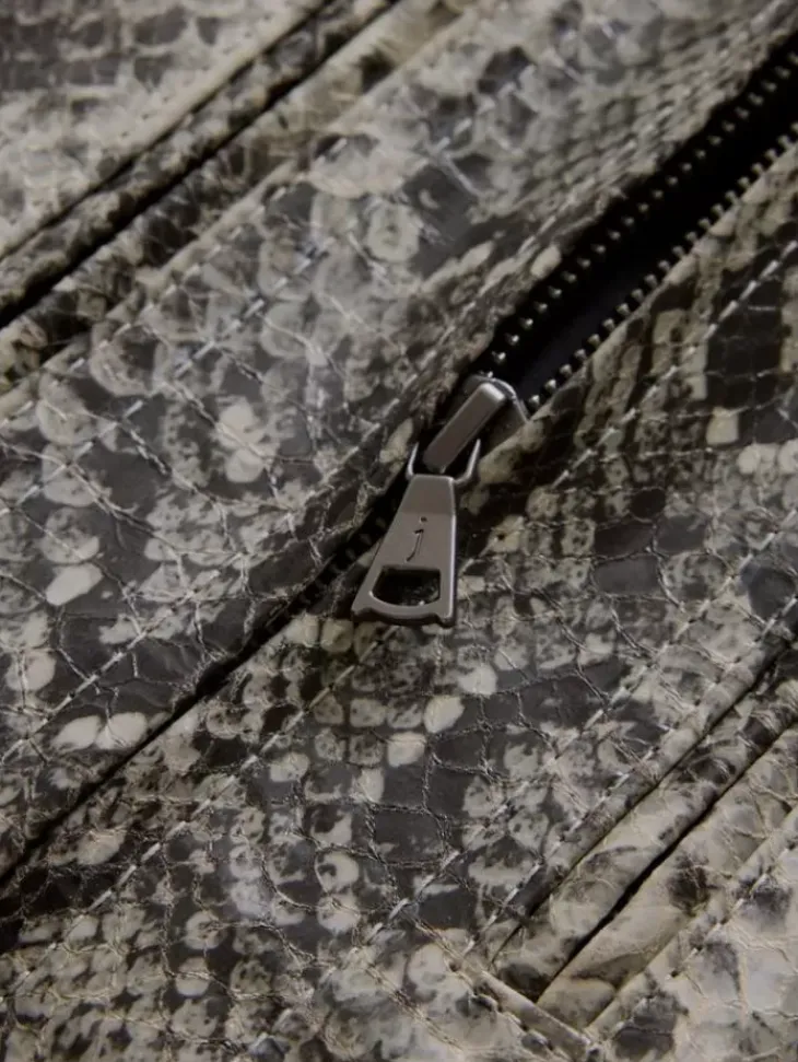 Coats And Jackets|Leather Jackets>John Varvatos GRYFFIN JACKET SMOKEDPEARLGREY