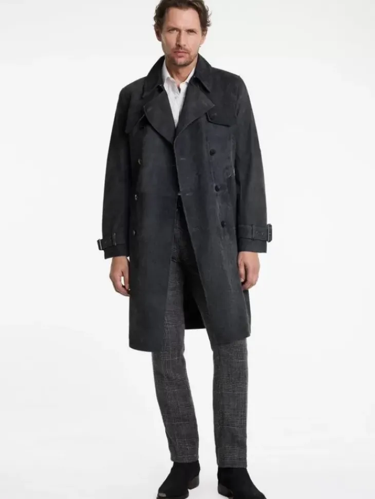 Coats And Jackets|Leather Jackets>John Varvatos HACKNEY COAT INDIGO