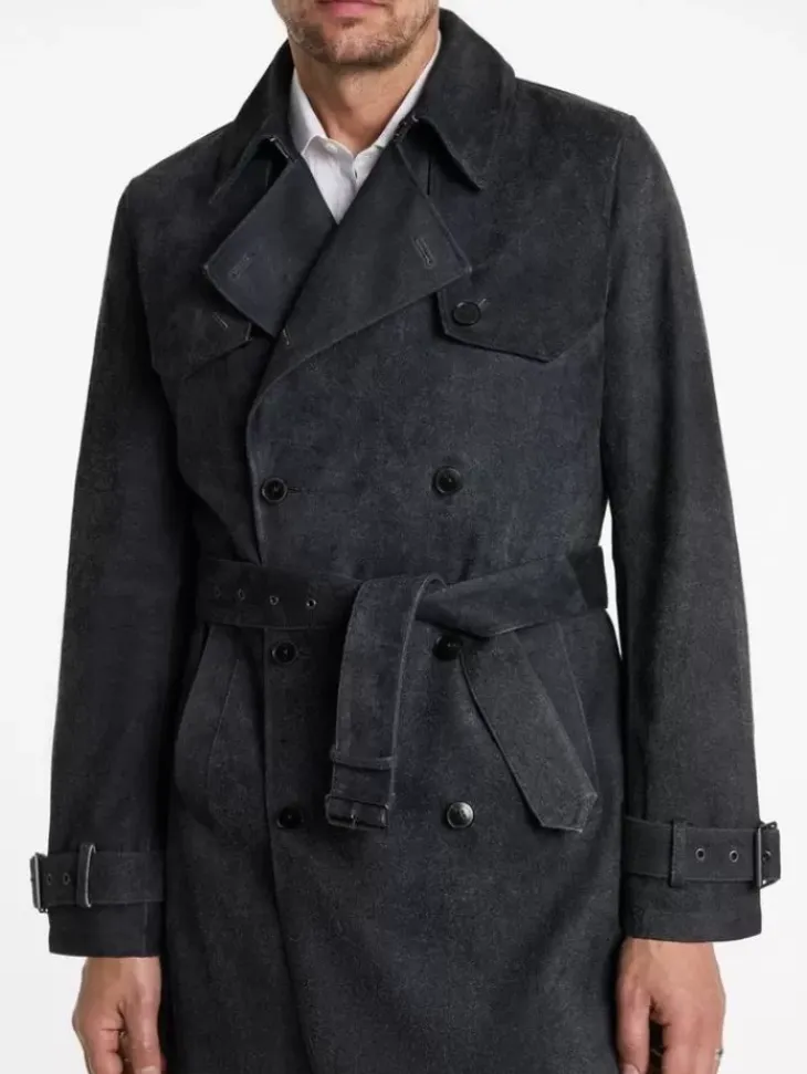 Coats And Jackets|Leather Jackets>John Varvatos HACKNEY COAT INDIGO