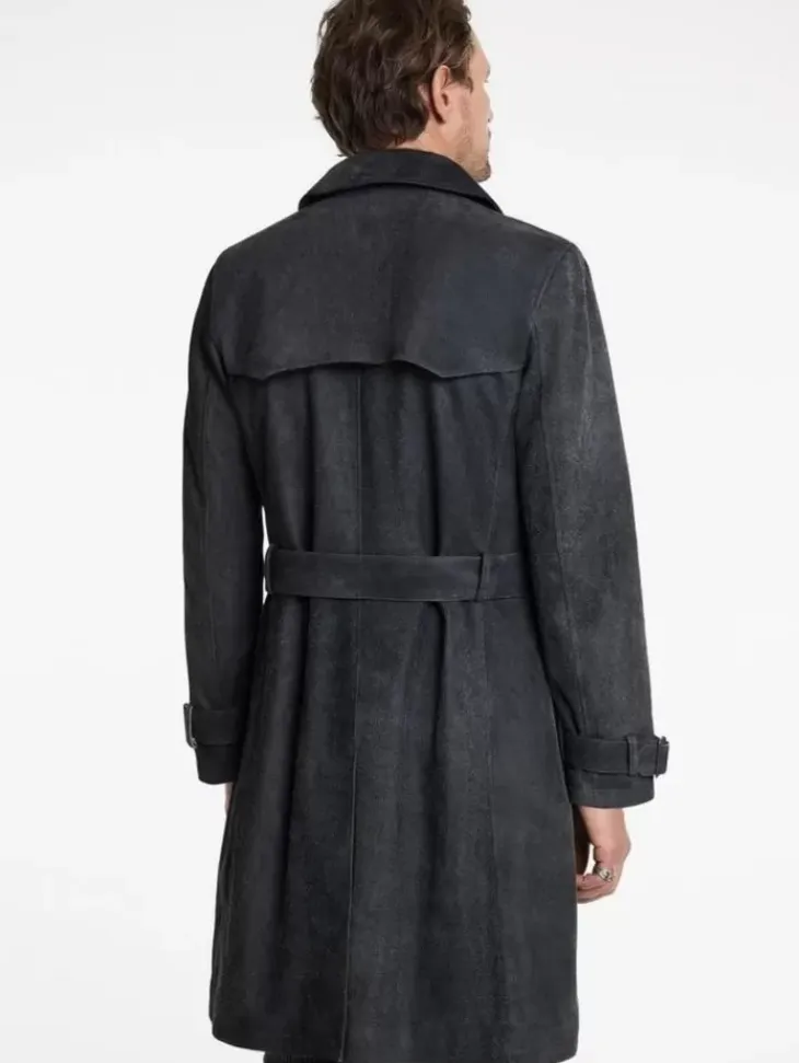 Coats And Jackets|Leather Jackets>John Varvatos HACKNEY COAT INDIGO
