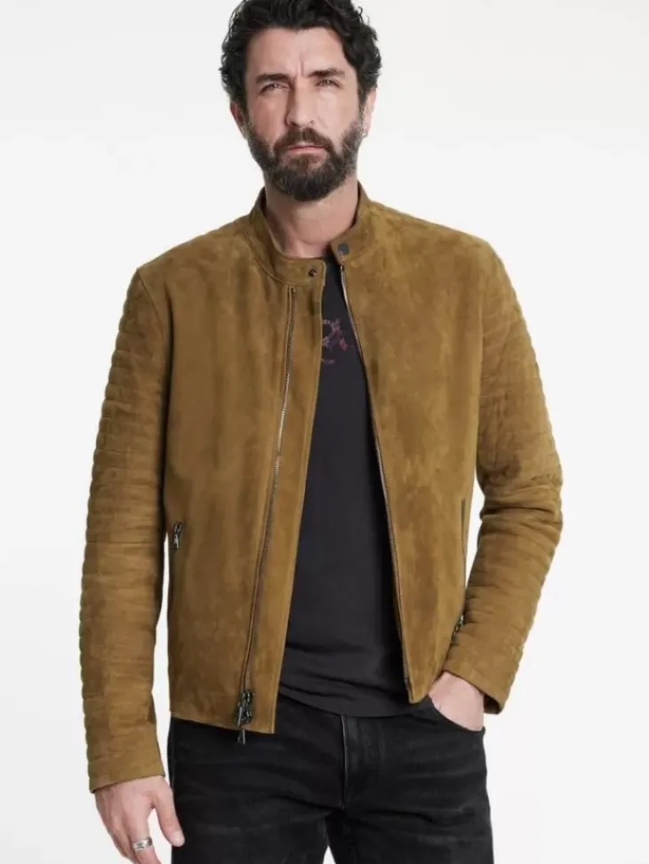 Coats And Jackets|Leather Jackets>John Varvatos HARRIS JACKET JUTE