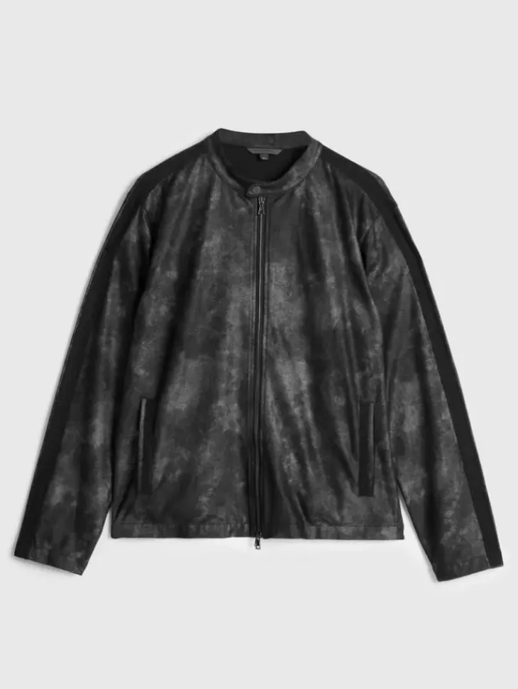 Leather & Outerwear|Tops>John Varvatos HARTLEY RACER JACKET BLACK