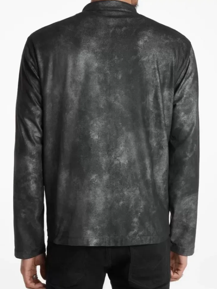 Leather & Outerwear|Tops>John Varvatos HARTLEY RACER JACKET BLACK