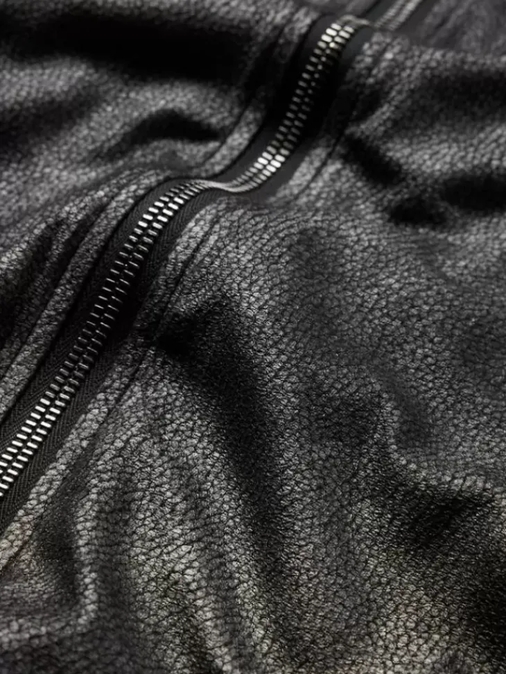 Leather & Outerwear|Tops>John Varvatos HARTLEY RACER JACKET BLACK