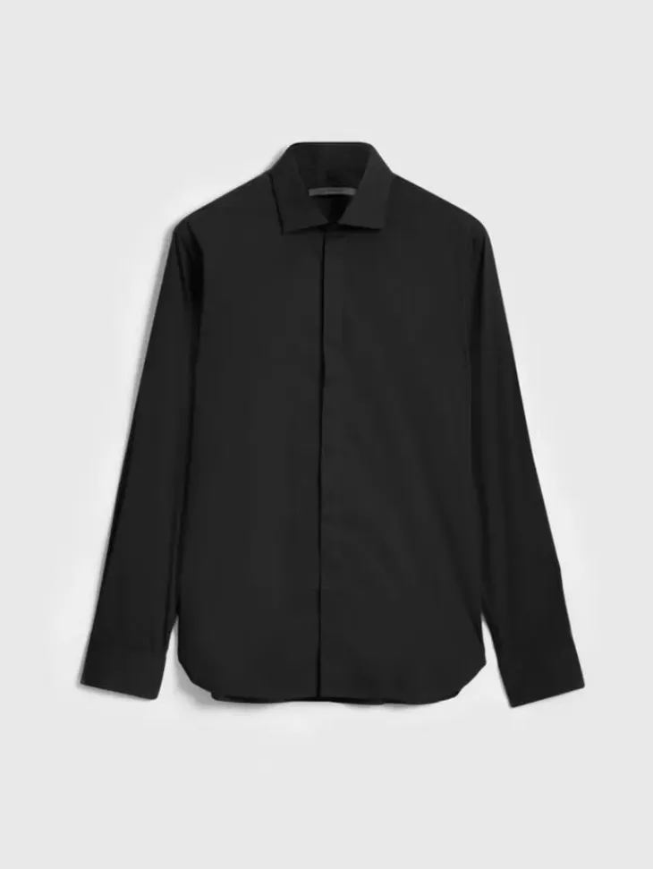 Shirts>John Varvatos HENDRIX DRESS SHIRT BLACK