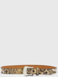 Belts|Leather Belts>John Varvatos HOUSTON BELT SALT