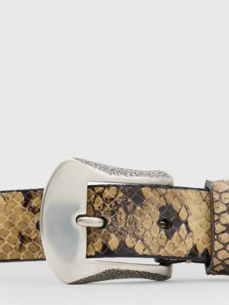 Belts|Leather Belts>John Varvatos HOUSTON BELT SALT