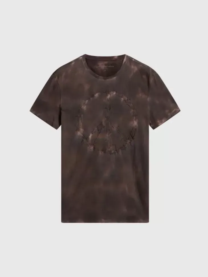 Tops>John Varvatos INK PEACE TEE MAUVEWOOD