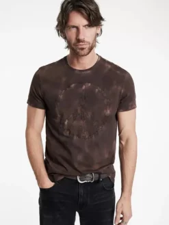 Tops>John Varvatos INK PEACE TEE MAUVEWOOD