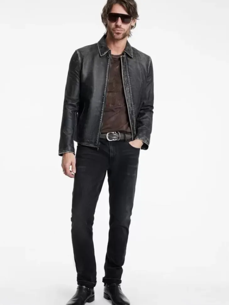 Tops>John Varvatos INK PEACE TEE MAUVEWOOD