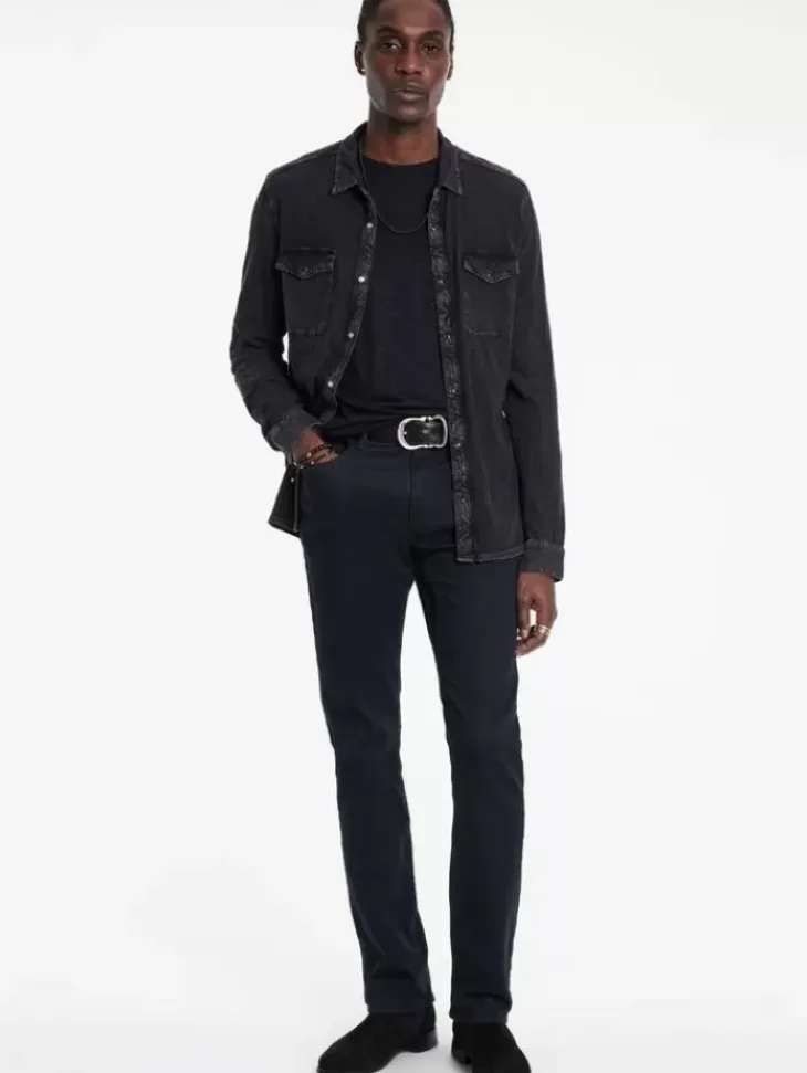 Jeans>John Varvatos J701 - BLACK WEFT ECLIPSE