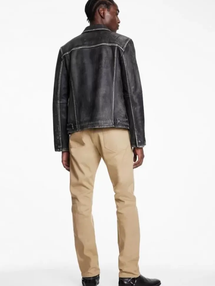 Jeans & Pants>John Varvatos J701 - SELVEDGE JEANS LIGHTKHAKI