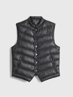 Leather & Outerwear|Tops>John Varvatos JACKSON VEST GREYSTONE