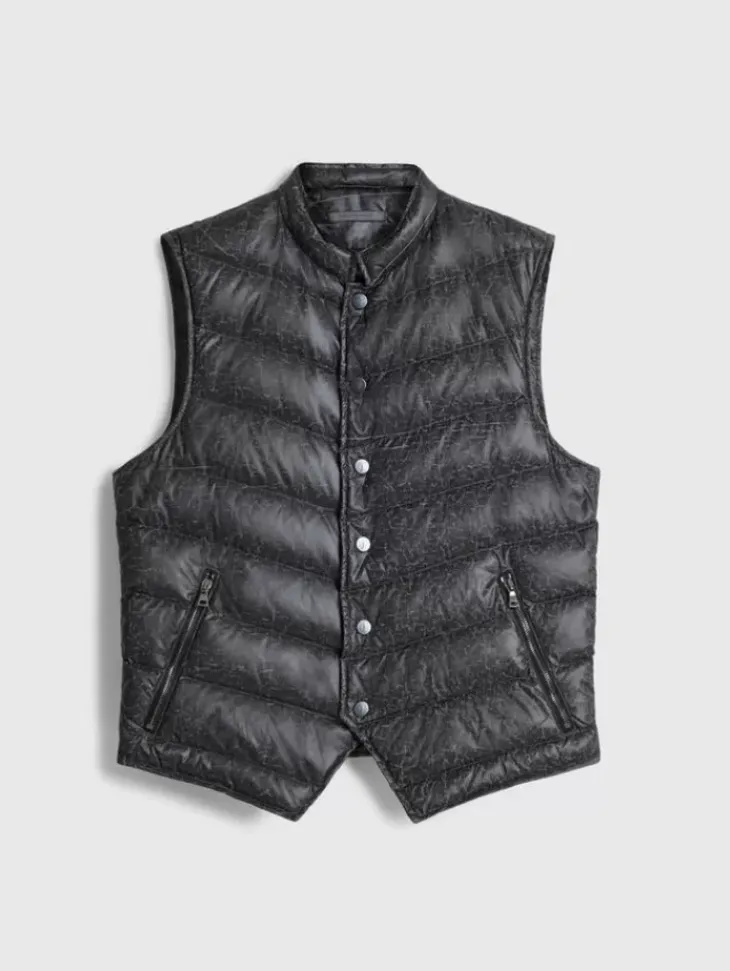 Leather & Outerwear|Tops>John Varvatos JACKSON VEST GREYSTONE