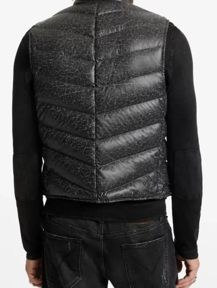 Leather & Outerwear|Tops>John Varvatos JACKSON VEST GREYSTONE