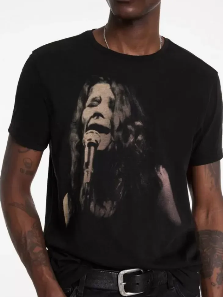 Graphic Tees>John Varvatos JANIS JOPLIN TEE BLACK