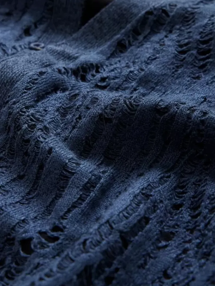 Leather & Outerwear|Tops>John Varvatos JOPLIN CARDIGAN MIDNIGHT