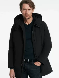 Coats And Jackets>John Varvatos JUBILEE PARKA BLACK