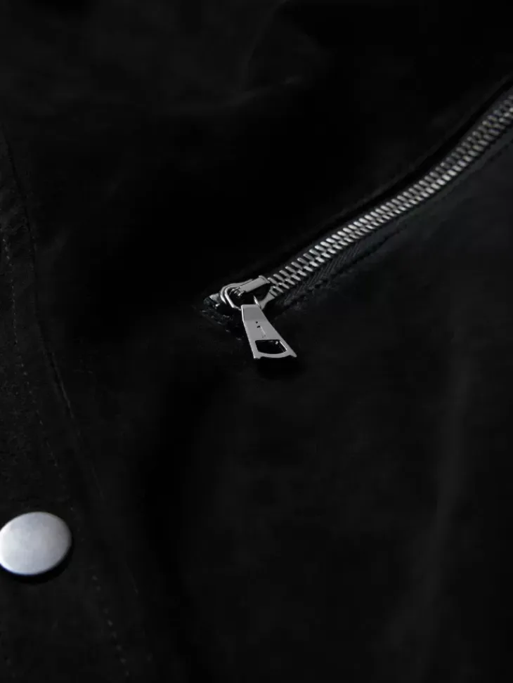 Leather Jackets|Leather Jackets>John Varvatos KADD SHIRT JACKET BLACK