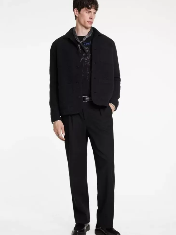 Coats And Jackets>John Varvatos KENMARE CHORE JACKET BLACK