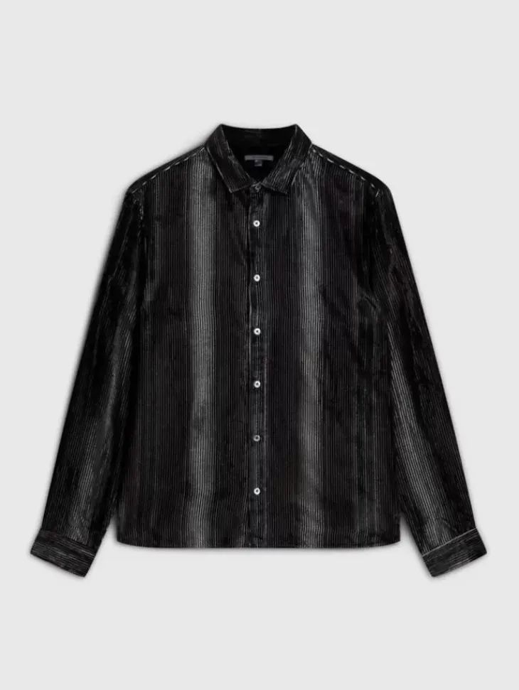 Shirts>John Varvatos KINNEY SHIRT SMOKEDPEARLGREY