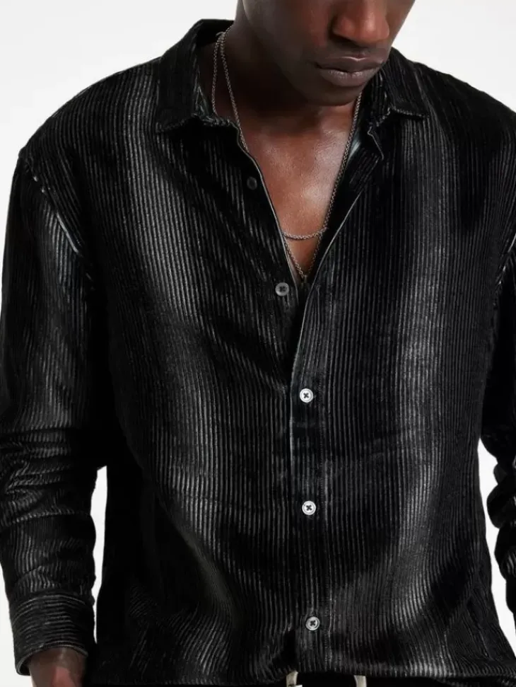 Shirts>John Varvatos KINNEY SHIRT SMOKEDPEARLGREY