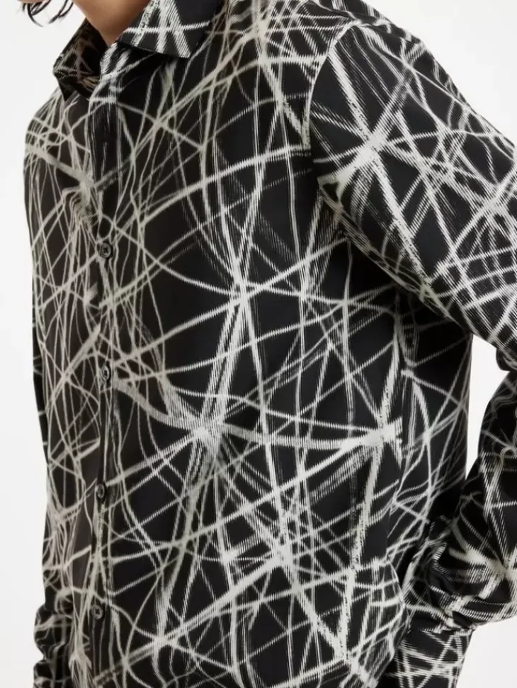 Tops>John Varvatos KINNEY SHIRT CHARCOAL