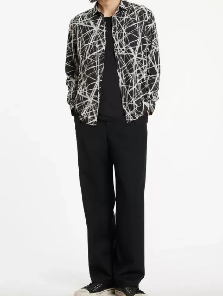 Tops>John Varvatos KINNEY SHIRT CHARCOAL