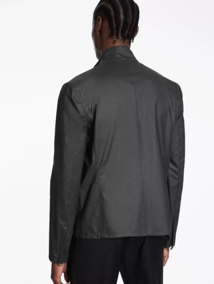 Tops|Leather & Outerwear>John Varvatos KNOX RACER BLACK