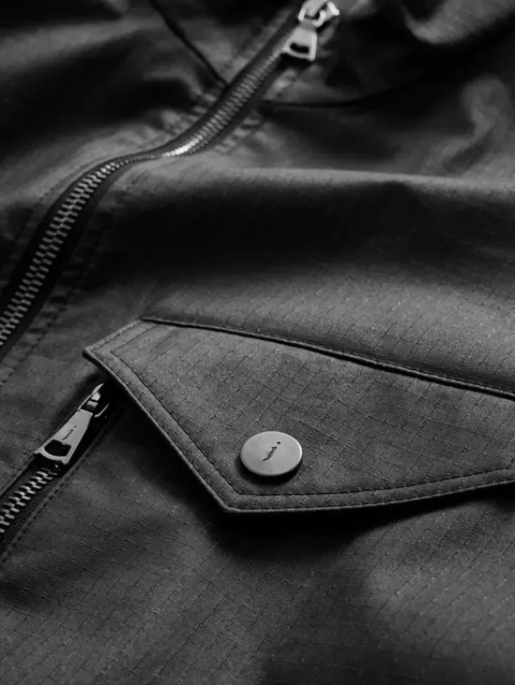 Tops|Leather & Outerwear>John Varvatos KNOX RACER BLACK