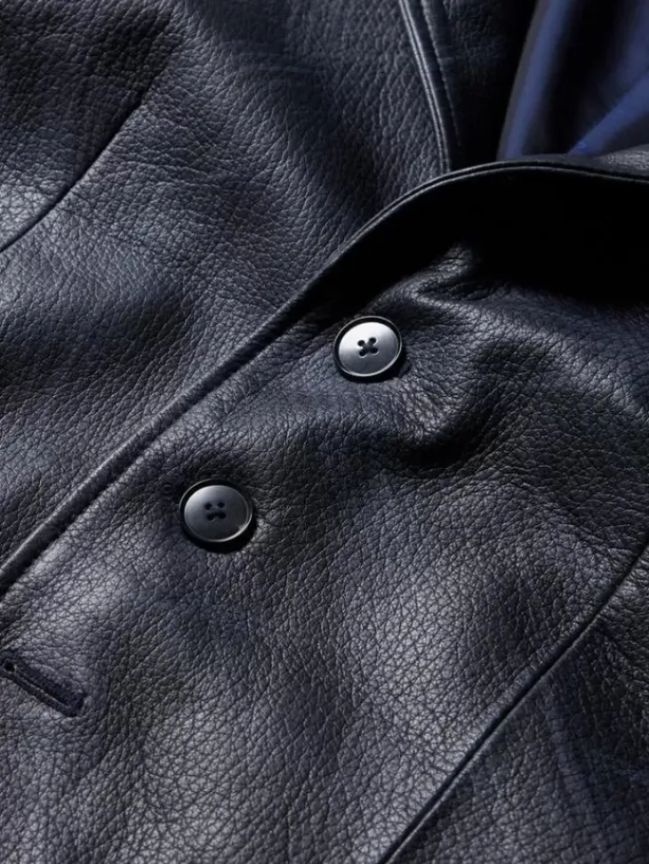 Leather & Outerwear|Tops>John Varvatos LASSEN JACKET DUSTYBLUE