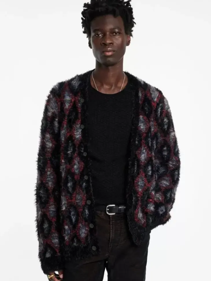 Sweaters>John Varvatos LAYNE CARDIGAN BLACK