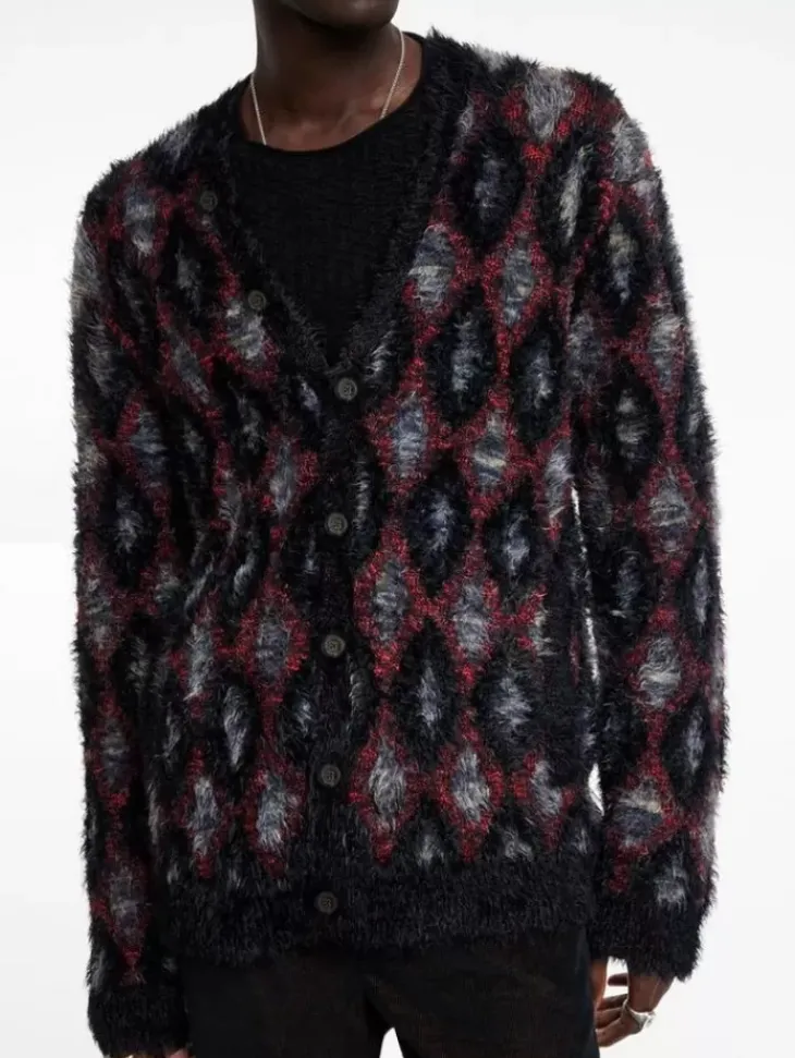 Sweaters>John Varvatos LAYNE CARDIGAN BLACK