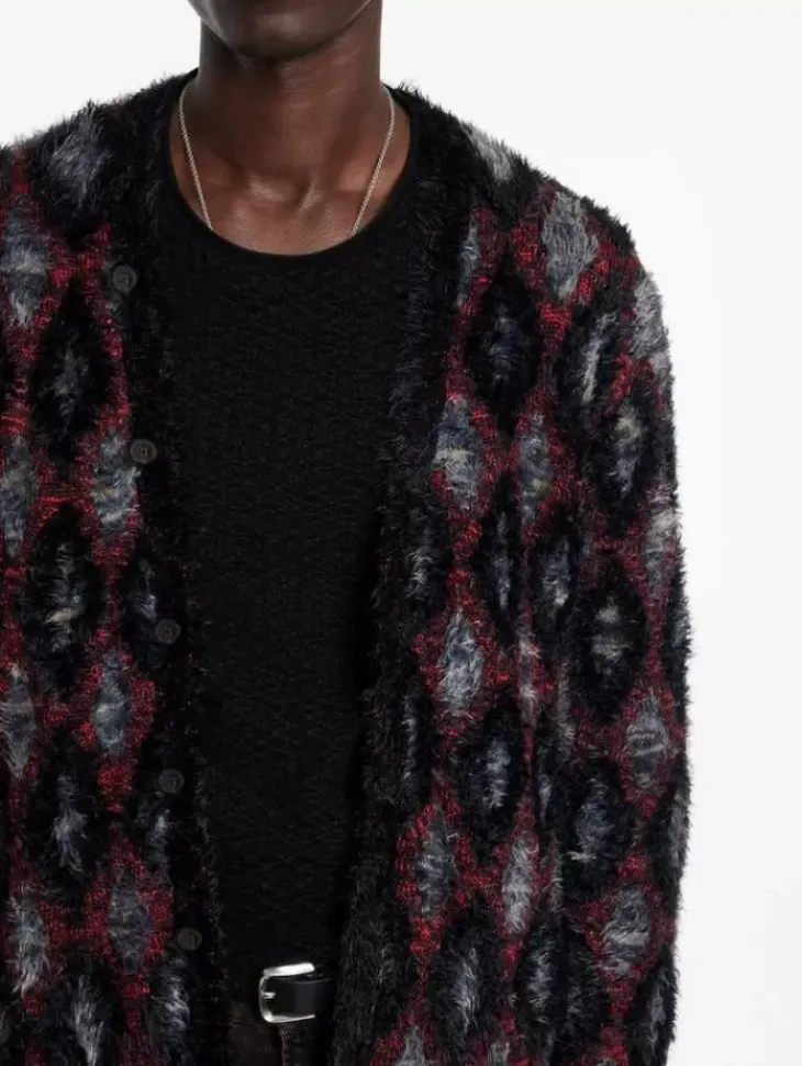 Sweaters>John Varvatos LAYNE CARDIGAN BLACK